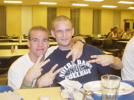 Photo of Zachary Fenell and Mike Mannozzi at Notre Dame College (South Euclid, Ohio)